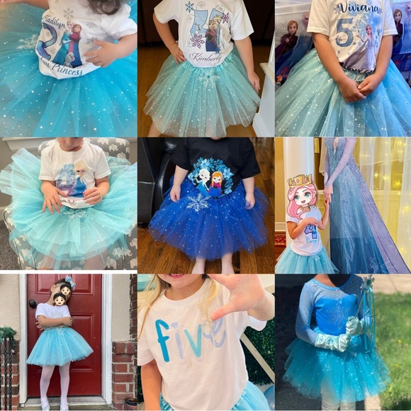 NEW Sparkle Snowflake tutu 4 full layer - Picture 2 of 11